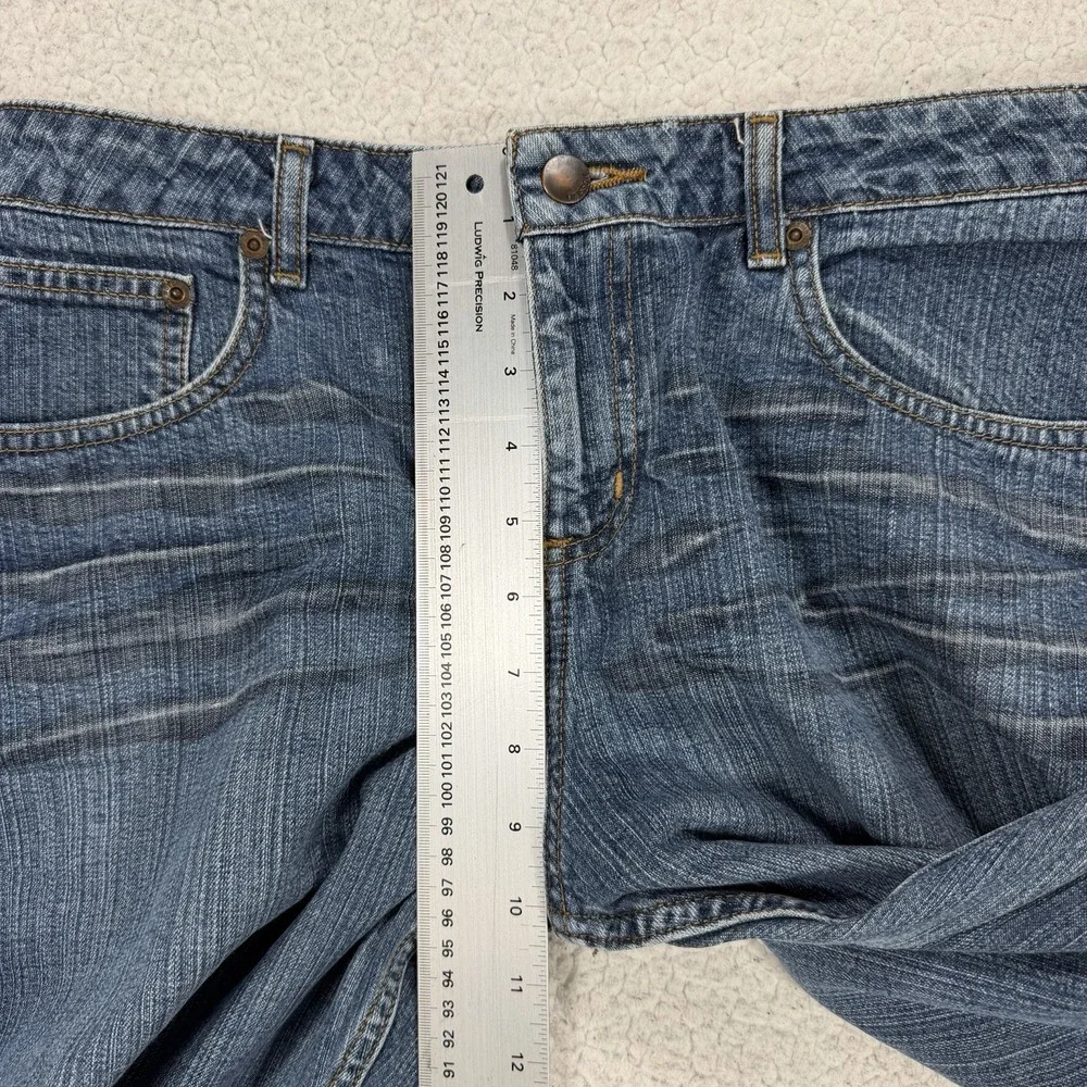 Mossimo Bootcut Jeans Women's 12 (34x27) Y2K Western Whiskered Boho